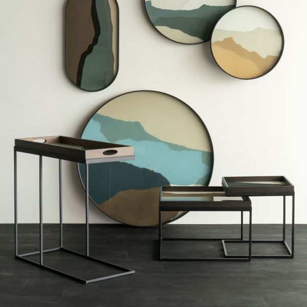 PLATEAU EN VERRE 71 CM WABI SABI PAR DAWN SWEITZER