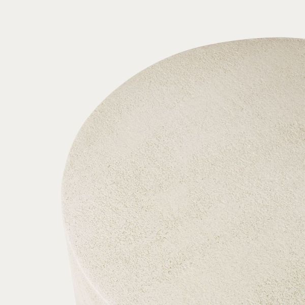 TABLE BASSE 60 CM ELEMENTS MICROCIMENT BEIGE