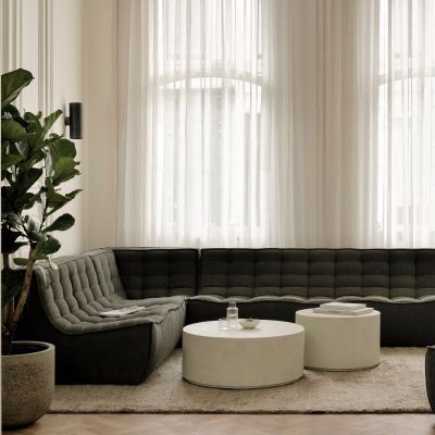 TABLE BASSE 60 CM ELEMENTS MICROCIMENT BEIGE 2