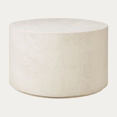 TABLE BASSE 60 CM ELEMENTS MICROCIMENT BEIGE