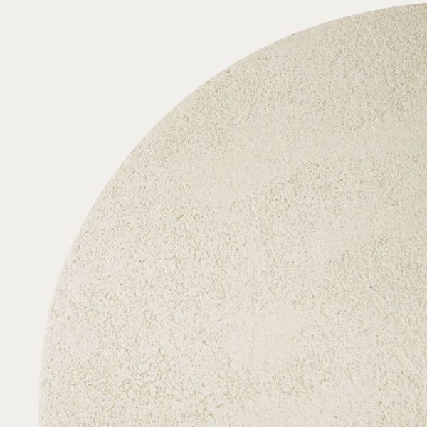 TABLE BASSE 80 CM ELEMENTS MICROCIMENT BEIGE