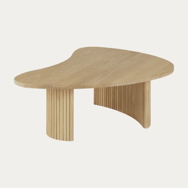 TABLE BASSE 90 CM X 61 CM BOOMERANG CHENE 
