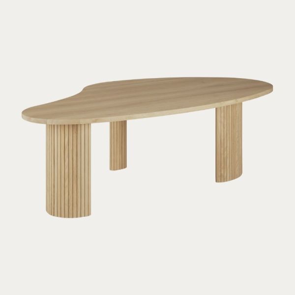 TABLE BASSE 126 CM X 74 CM BOOMERANG PAR ALAIN VAN HAVRE