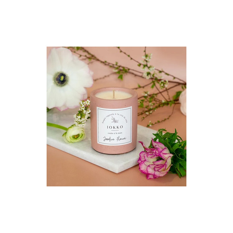 BOUGIE PARFUMEE NATURELLE JARDIN FLEURI
