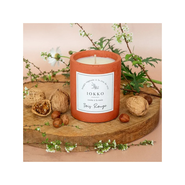 BOUGIE PARFUMEE NATURELLE BOIS ROUGE