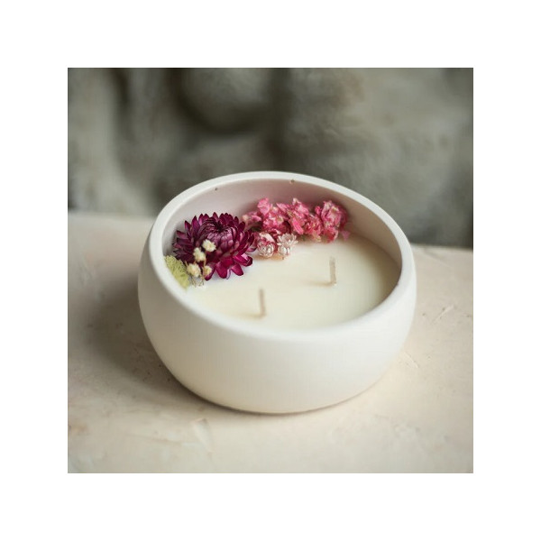 JADE COTTON FLORAL SCENTED CANDLE