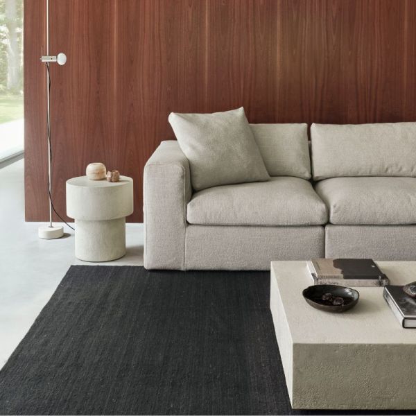 TABLE BASSE 41 CMELEMENTS MICROCIMENT BEIGE