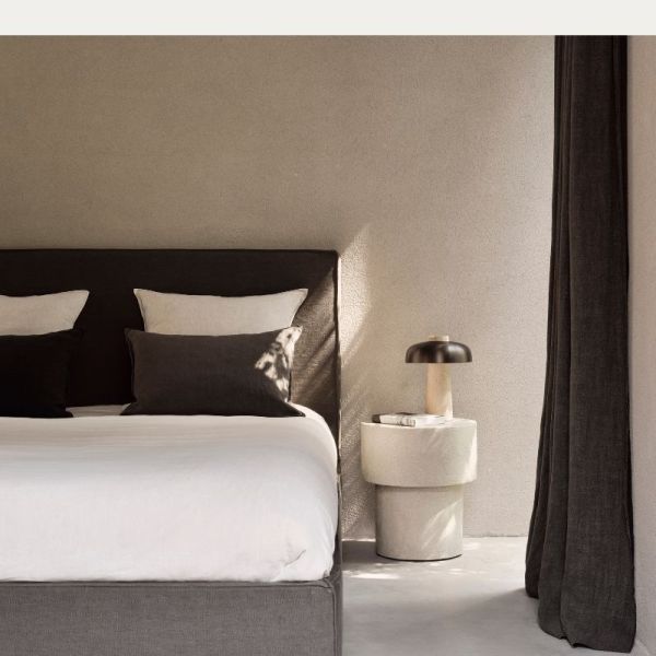 TABLE BASSE 41 CMELEMENTS MICROCIMENT BEIGE