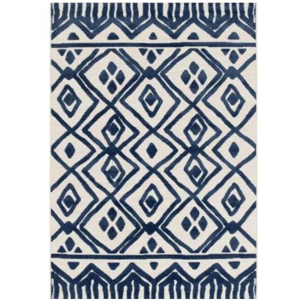 TAPIS ZANZIBAR 200X290CM BLEU