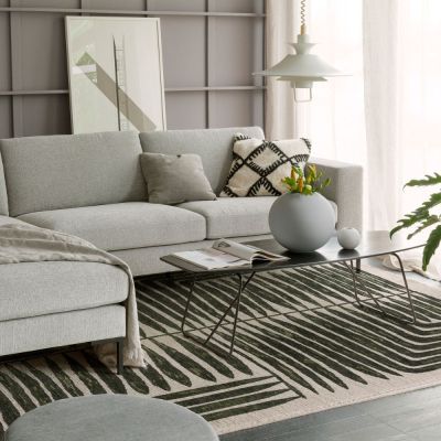 TAPIS BOTANIA 200X290CM BLEU 2