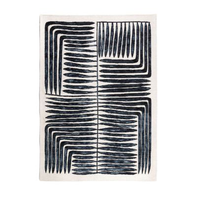 TAPIS BOTANIA 200X290CM BLEU