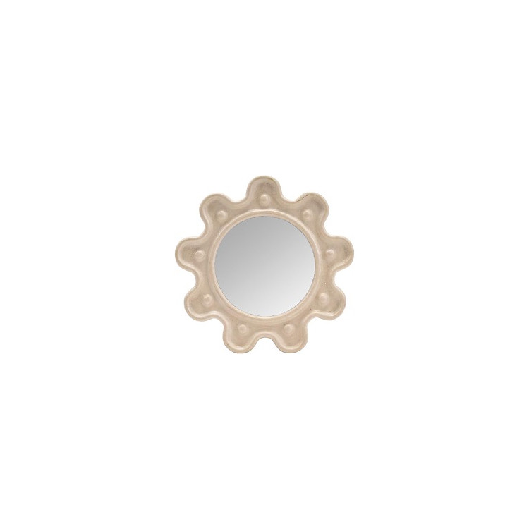 ETHNIC ROUND MIRROR DIA 16.8 cm