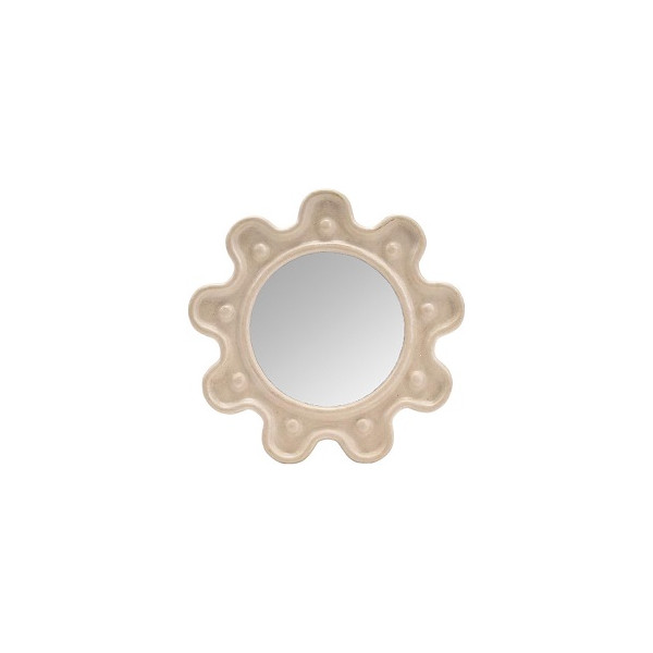 ETHNIC ROUND MIRROR DIA 16.8 cm