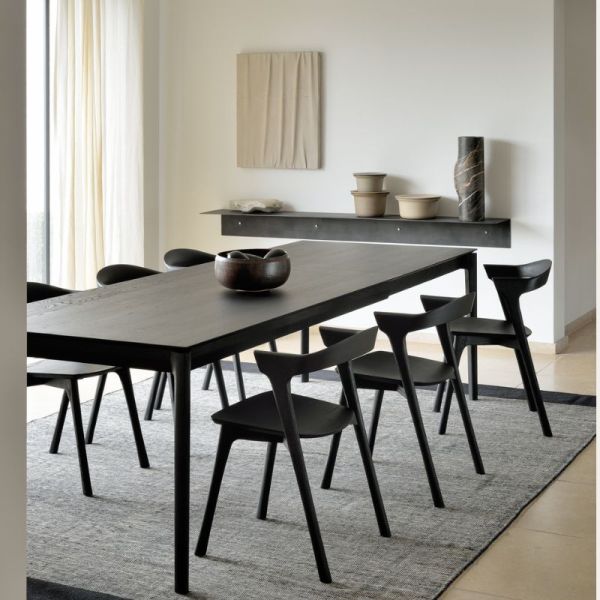 CHAISE BOK FINITION CHENE NOIR VERNIS