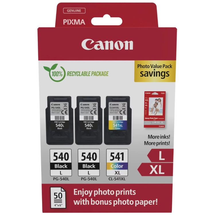 CARTOUCHE ENCRE PG-540LL-541XL ORIGINAL NOIR & COULEUR