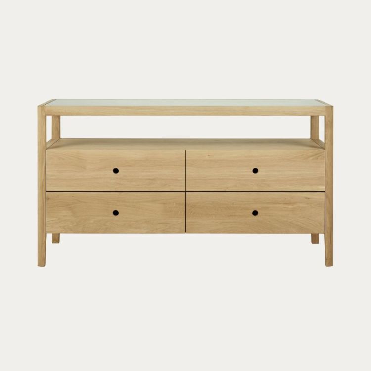 COMMODE SPINDLE 150 CM X 56 CM CHÊNE 
