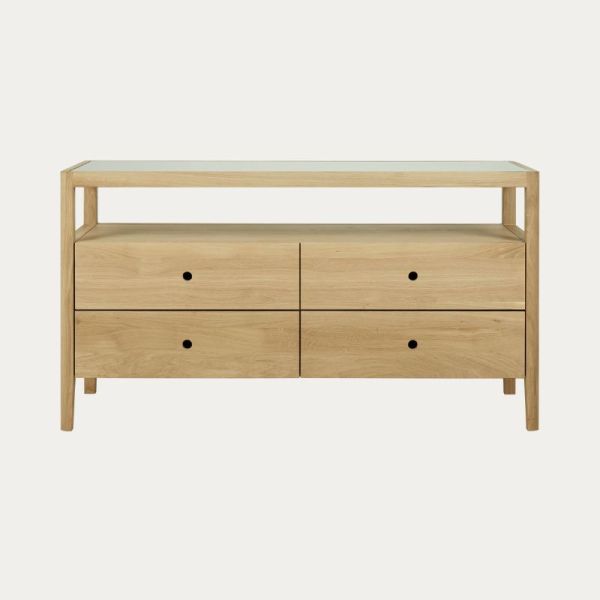 COMMODE SPINDLE 150 CM X 56 CM CHÊNE 