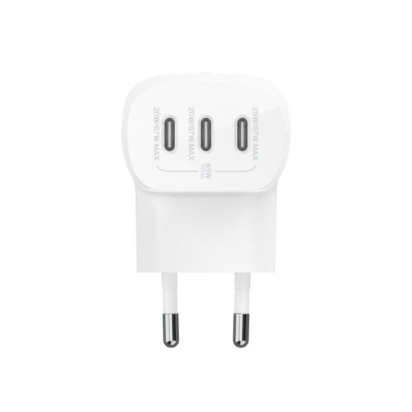 CHARGEUR SECTEUR 3 PORTS USB-C PPS 67 W