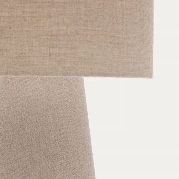 LAMPE DE TABLE ALGAIDA TISSU GRIS