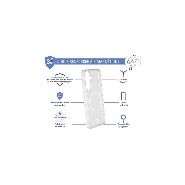 COQUE RENFORCEE MAGNET GALAXY S25+ TRANSPARENTE