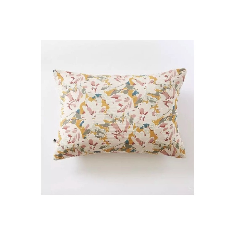 TAIE D'OREILLER  60 X 60 CM GAZE DE COTON CLARENCE IMPRIME