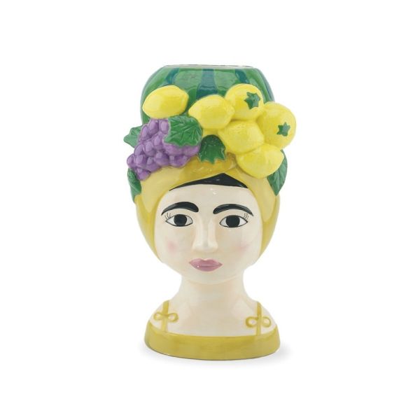 VASE FILLE H25 CM CITRON