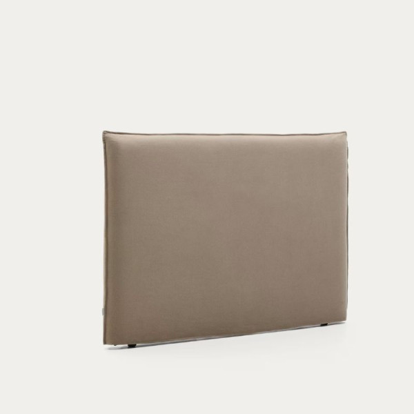 TETE DE LIT DEHOUSSABLE JAIRA  160 CM LIN ET COTON TAUPE