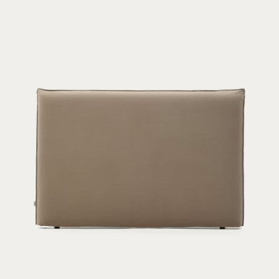 TETE DE LIT DEHOUSSABLE JAIRA  160 CM LIN ET COTON TAUPE