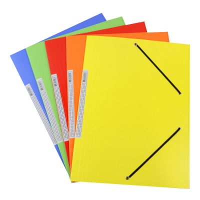 LOT DE 5 CHEMISES A 3 RABATS CARTONS COULEURS