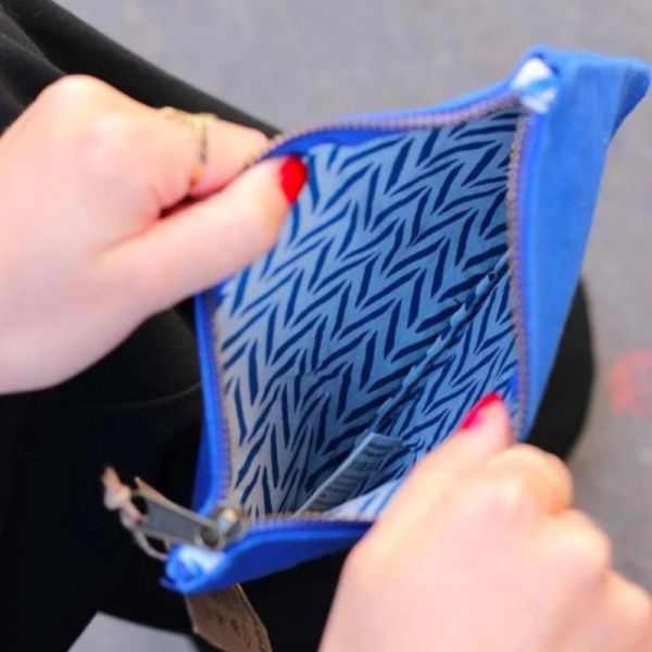 POCHETTE LOU BLEU ELECTRIQUE
