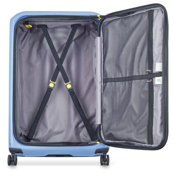 VALISE SECURITIME 77 CM ZIP TR EXT 4R LAVANDE BLEU