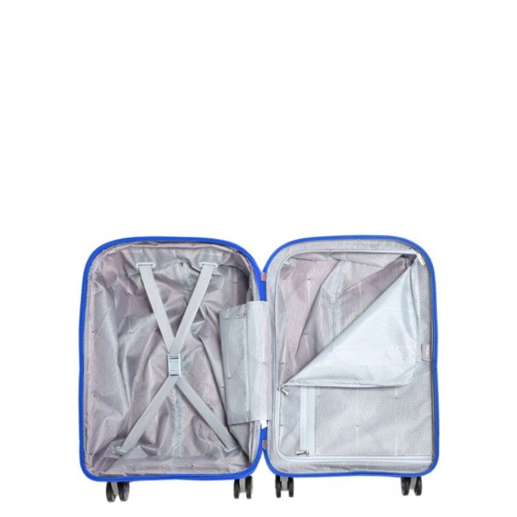 VALISE CABINE CLAVEL 55 CM EXT 4R ECO BLEU KLEIN