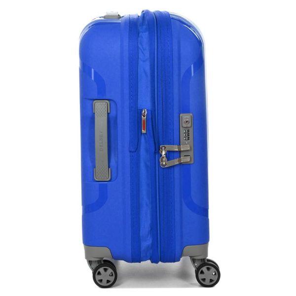 VALISE CABINE CLAVEL 55 CM EXT 4R ECO BLEU KLEIN