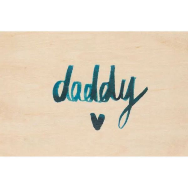 DADDY WOOD GREETING CARD