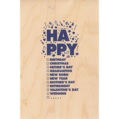 CARTE DE VOEUX 3TY HAP BLUE