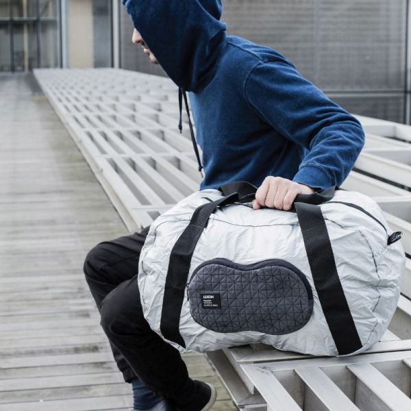 BOLSA DE VIAGEM DOBRÁVEL ANTRACITE DE AMENDOIM