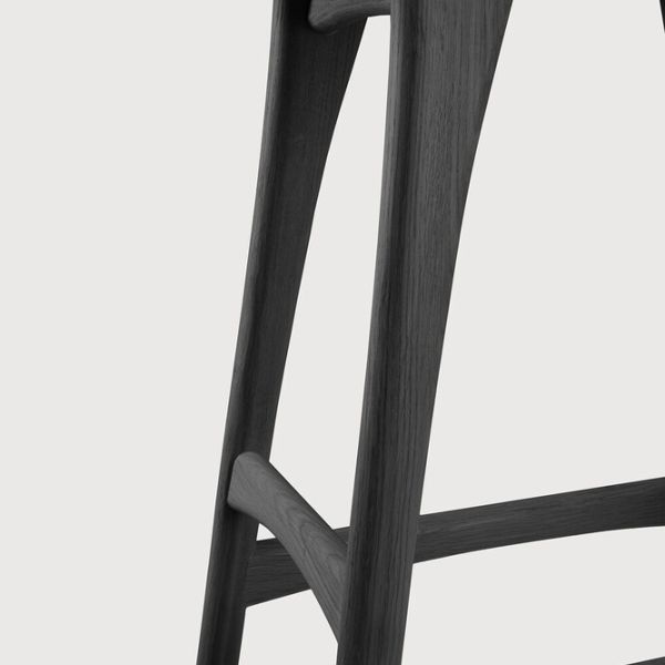 TABOURET DE BAR OSSO80 CM CHENE NOIR