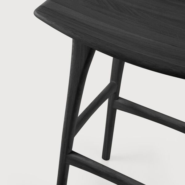 TABOURET DE BAR OSSO80 CM CHENE NOIR