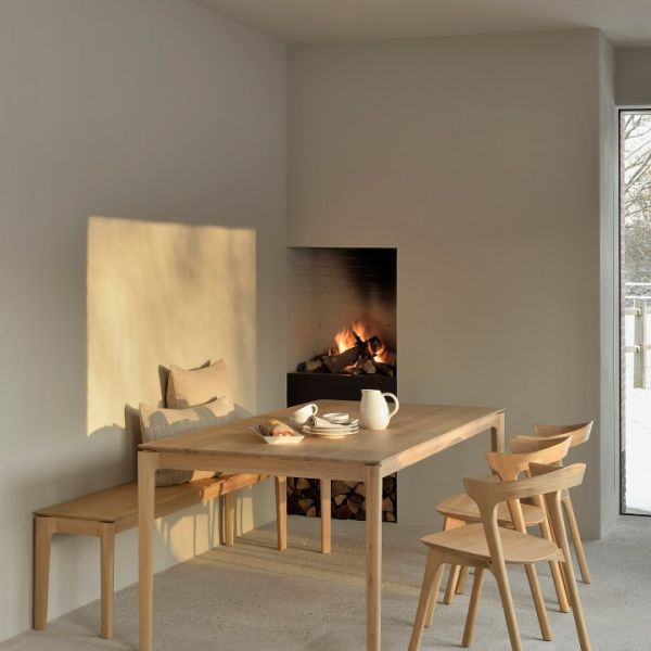 TABLE BOK 160 X 80 CM CHENE NATURELPAR ALAIN VAN HAVRE