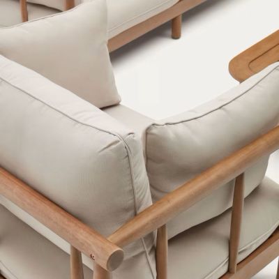 SACOVA ENSEMBLE 2 FAUTEUILS CANAPE 2 PL ET TABLE BASSE 2