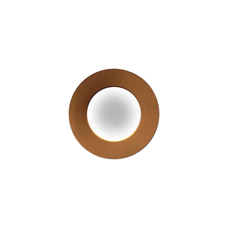 APPLIQUE MURALE VERA BLANC ET BRONZE D.26CM