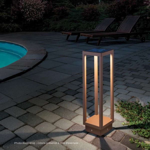 LAMPADAIRE 50CM HOME SOLAR GRIS FONCE