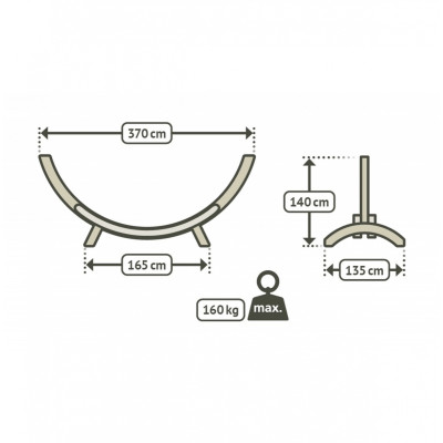 SUPPORT ELIPSO POUR HAMAC CLASSIQUE 2