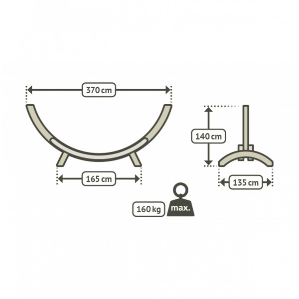 SUPPORT ELIPSO POUR HAMAC CLASSIQUE