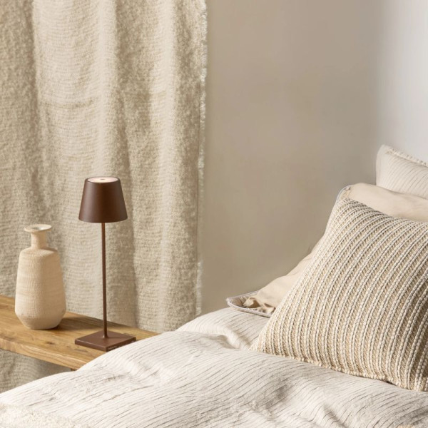 LAMPE DE TABLE POLDINA MARRON