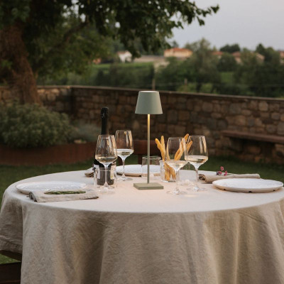 LAMPE DE TABLE POLDINA VERT SAUGE 2