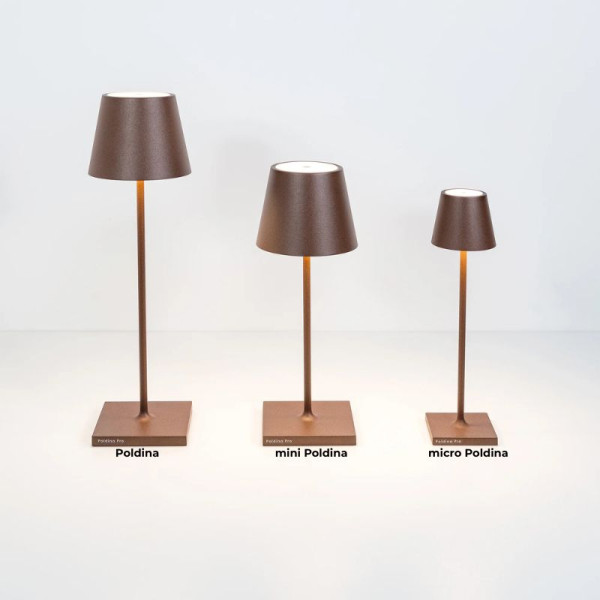 MICRO LAMPE DE TABLE POLDINA CORTEN