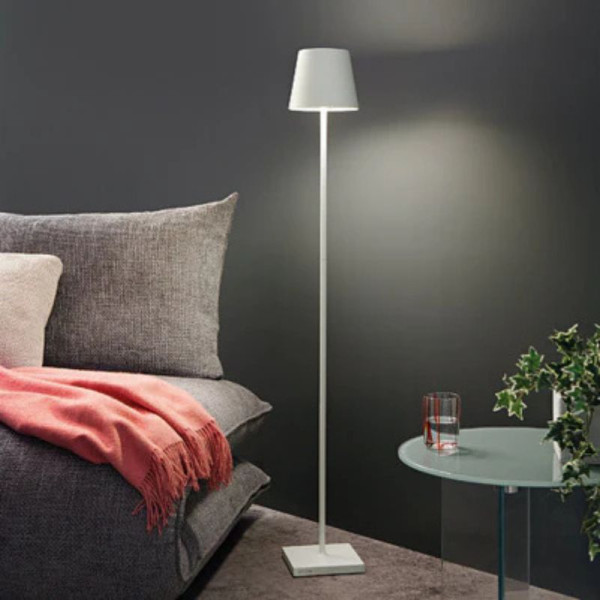 LAMPADAIRE POLDINA L BLANC