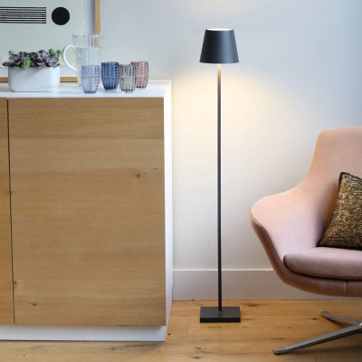 LAMPADAIRE POLDINA L GRIS FONCE