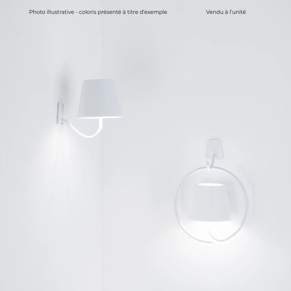 POLDINA DARK GREY WALL LAMP